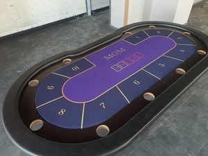 중고 홀덤테이블 천갈이 시공 - 기본사이즈 2200-860